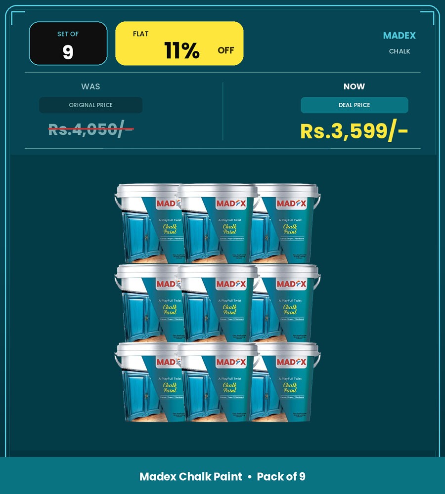 Pack of 9 | Chalk Paint – 150 ml Each